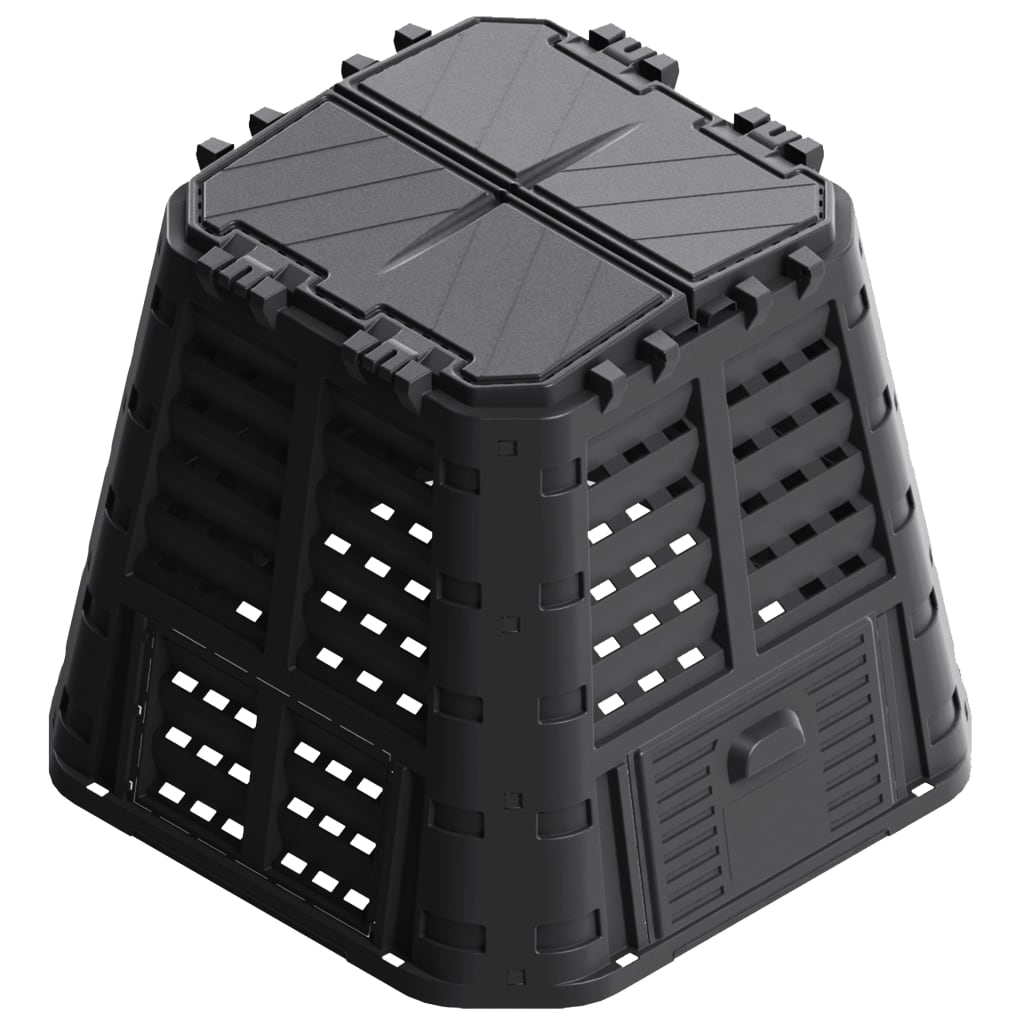 Outdoor Garden Compost Bin – 480L Black
