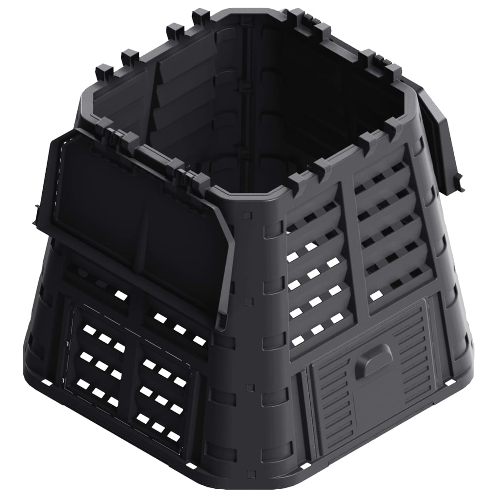 Outdoor Garden Compost Bin – 480L Black