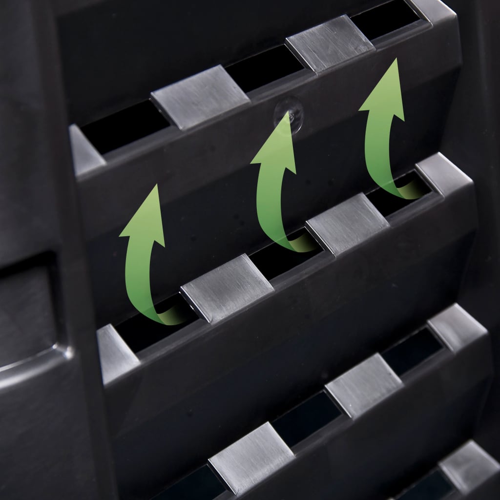 Outdoor Garden Compost Bin – 480L Black