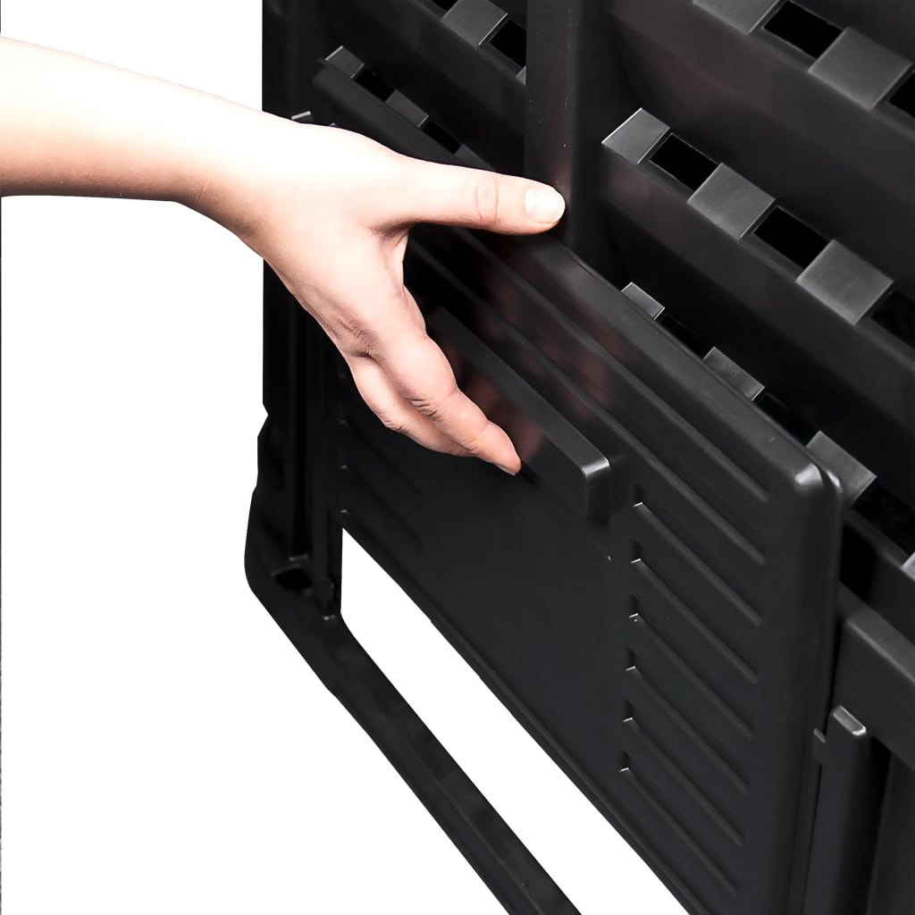 Outdoor Garden Compost Bin – 480L Black